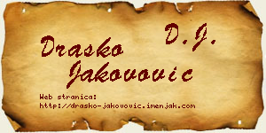 Draško Jakovović vizit kartica